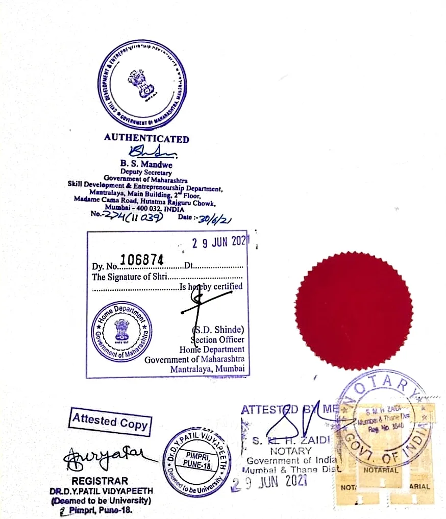 Maharashtra HRD Attestation